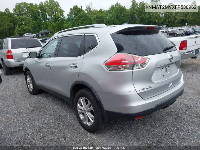 KNMAT2MVXFP538962 2015 Nissan Rogue Sv