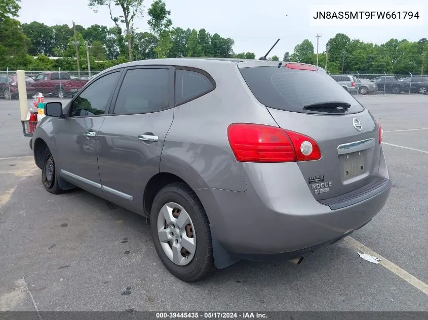 2015 Nissan Rogue Select S VIN: JN8AS5MT9FW661794 Lot: 39445435