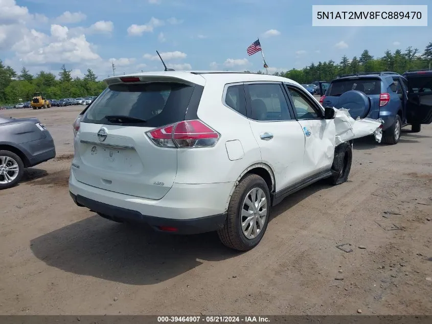 2015 Nissan Rogue S VIN: 5N1AT2MV8FC889470 Lot: 39464907