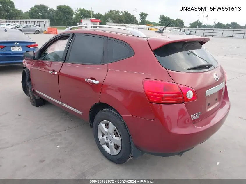 JN8AS5MT6FW651613 2015 Nissan Rogue Select S