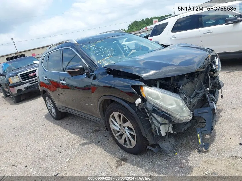 2015 Nissan Rogue Sl VIN: 5N1AT2MT6FC755586 Lot: 39504225