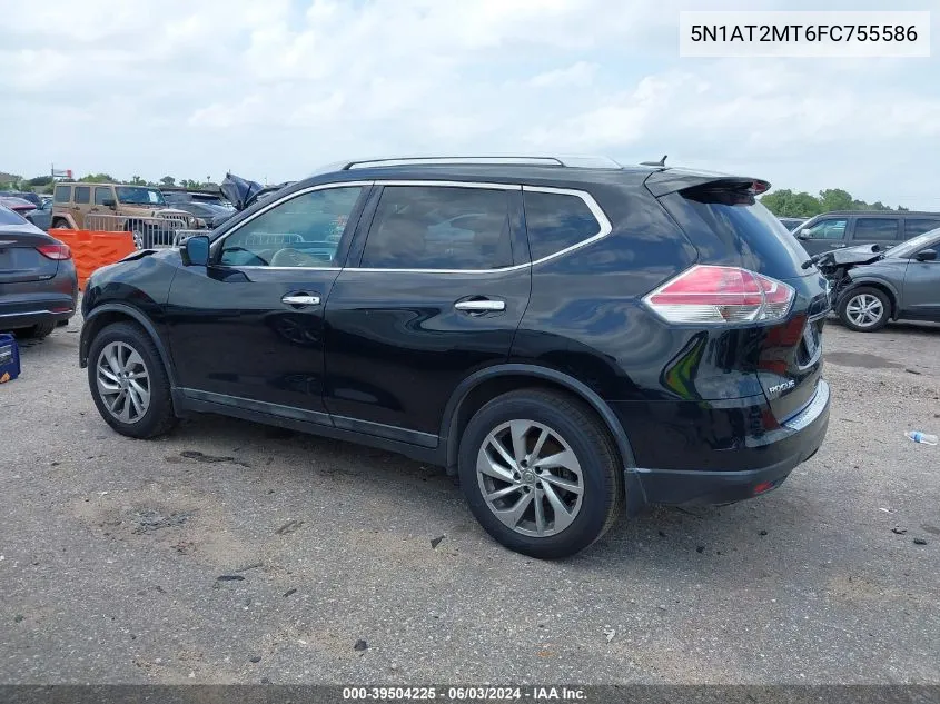 2015 Nissan Rogue Sl VIN: 5N1AT2MT6FC755586 Lot: 39504225