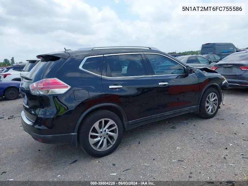 2015 Nissan Rogue Sl VIN: 5N1AT2MT6FC755586 Lot: 39504225