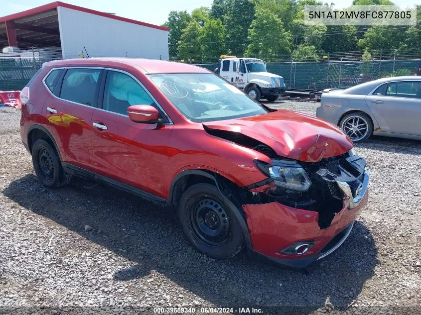 2015 Nissan Rogue S/Sl/Sv VIN: 5N1AT2MV8FC877805 Lot: 39559340