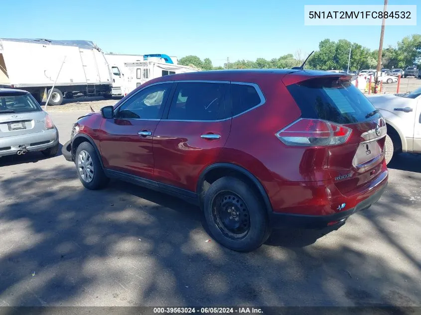 2015 Nissan Rogue S/Sl/Sv VIN: 5N1AT2MV1FC884532 Lot: 39563024