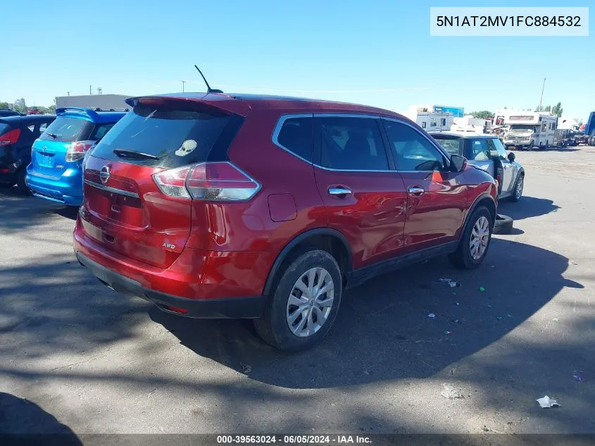 5N1AT2MV1FC884532 2015 Nissan Rogue S/Sl/Sv