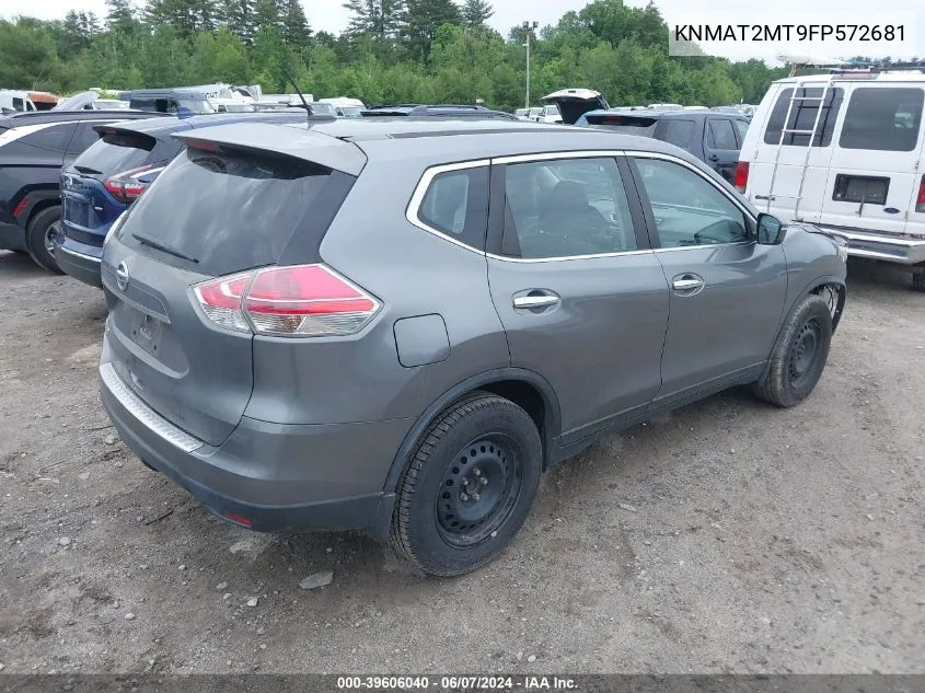 2015 Nissan Rogue S VIN: KNMAT2MT9FP572681 Lot: 39606040