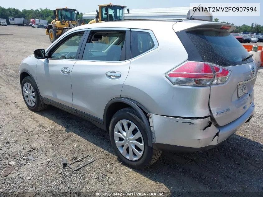 2015 Nissan Rogue S VIN: 5N1AT2MV2FC907994 Lot: 39613442