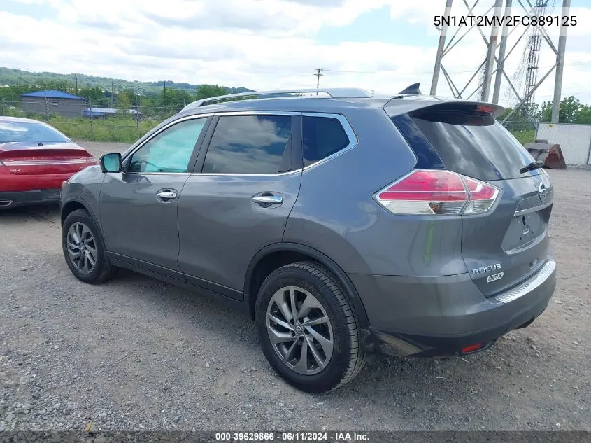 2015 Nissan Rogue Sl VIN: 5N1AT2MV2FC889125 Lot: 39629866