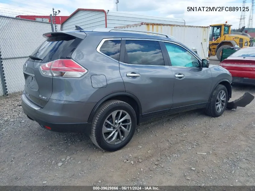 2015 Nissan Rogue Sl VIN: 5N1AT2MV2FC889125 Lot: 39629866