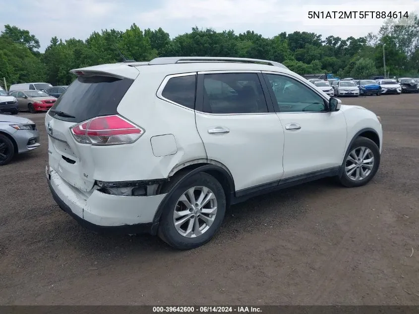 2015 Nissan Rogue S/Sl/Sv VIN: 5N1AT2MT5FT884614 Lot: 39642600