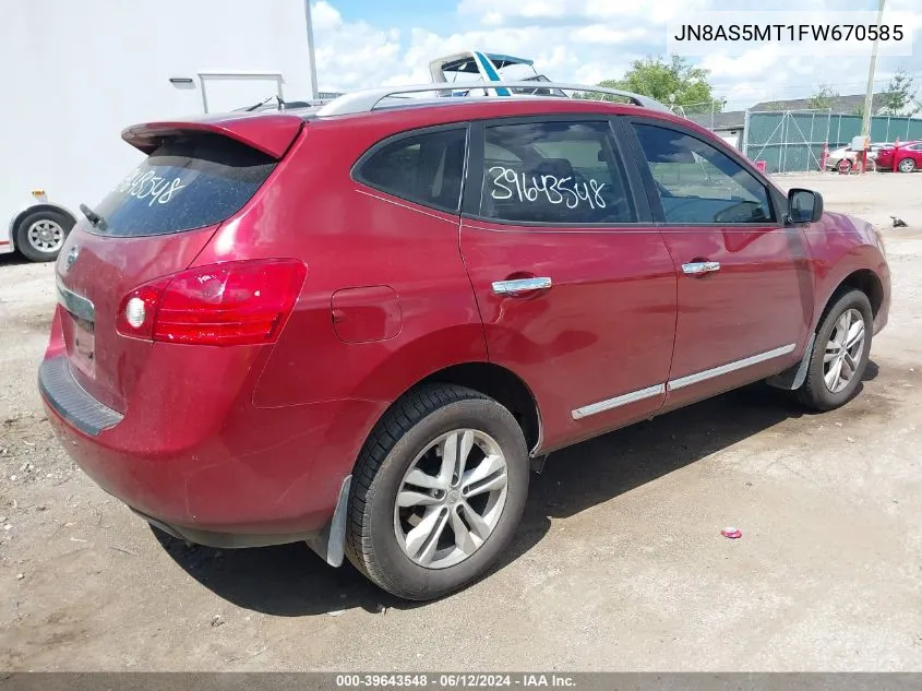 JN8AS5MT1FW670585 2015 Nissan Rogue Select S