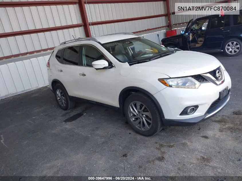 2015 Nissan Rogue Sl VIN: 5N1AT2MV7FC870084 Lot: 39647996