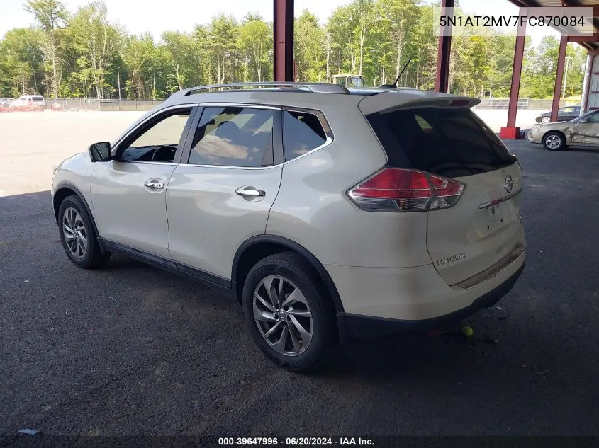 2015 Nissan Rogue Sl VIN: 5N1AT2MV7FC870084 Lot: 39647996