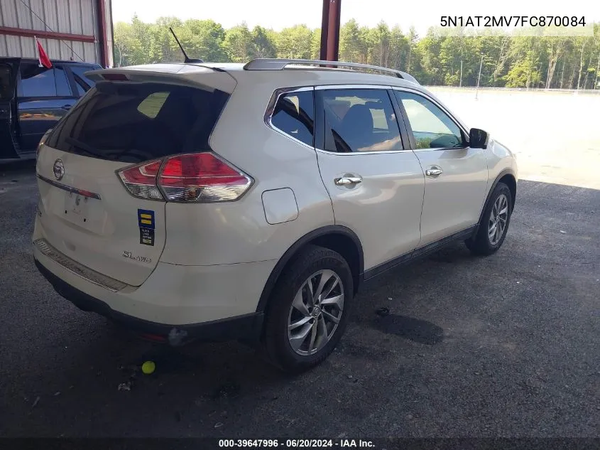 2015 Nissan Rogue Sl VIN: 5N1AT2MV7FC870084 Lot: 39647996