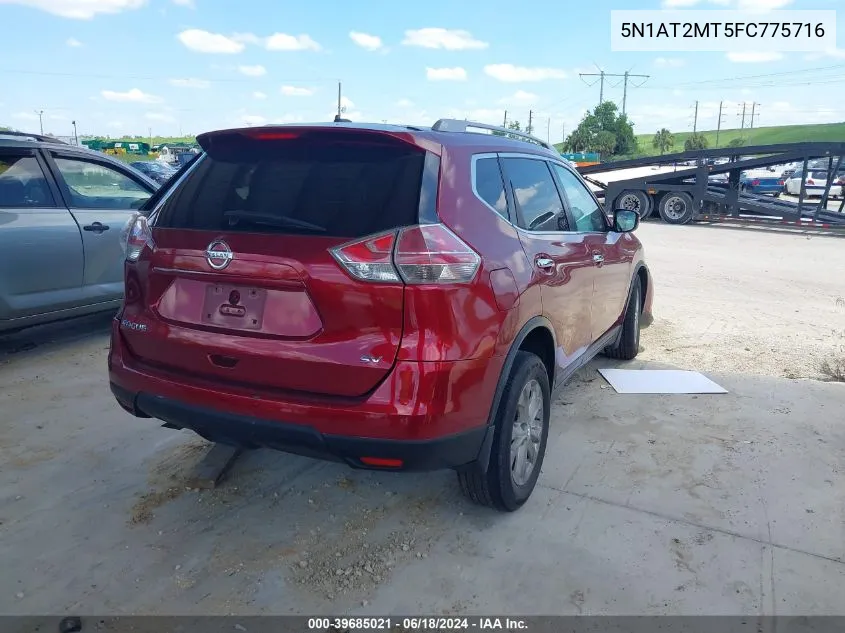 5N1AT2MT5FC775716 2015 Nissan Rogue Sv