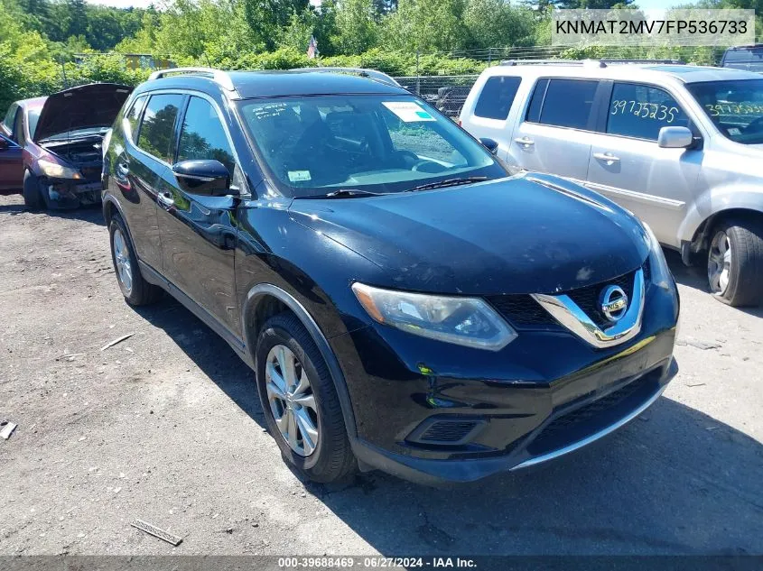 KNMAT2MV7FP536733 2015 Nissan Rogue Sv