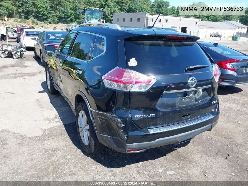 KNMAT2MV7FP536733 2015 Nissan Rogue Sv