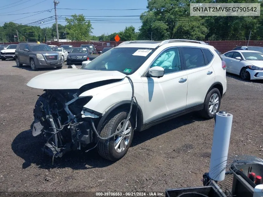 2015 Nissan Rogue Sv VIN: 5N1AT2MV5FC790542 Lot: 39706553