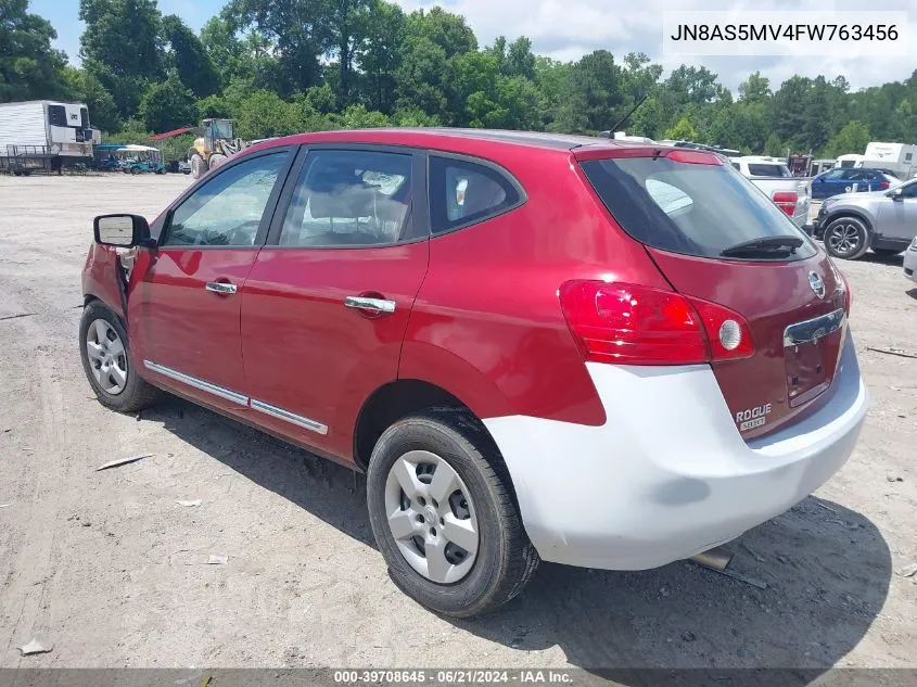 2015 Nissan Rogue Select S VIN: JN8AS5MV4FW763456 Lot: 39708645