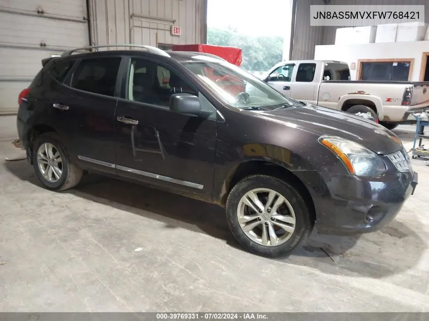 2015 Nissan Rogue Select S VIN: JN8AS5MVXFW768421 Lot: 39769331