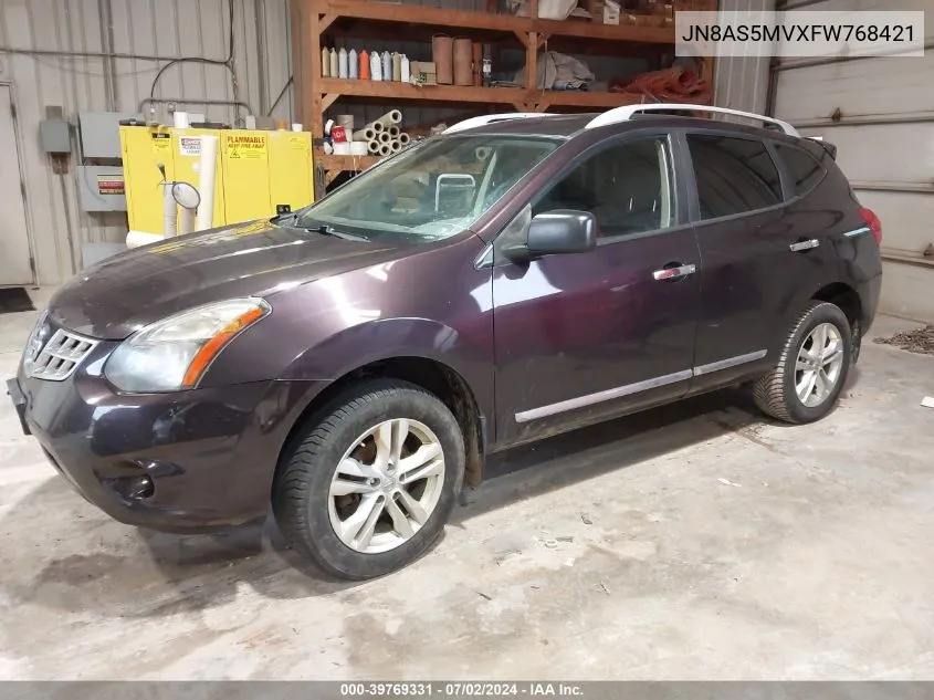 2015 Nissan Rogue Select S VIN: JN8AS5MVXFW768421 Lot: 39769331