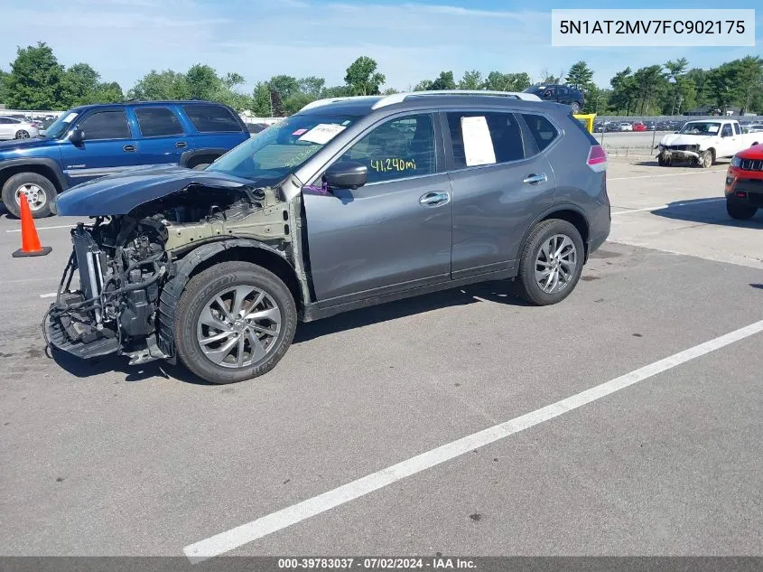 2015 Nissan Rogue Sl VIN: 5N1AT2MV7FC902175 Lot: 39783037