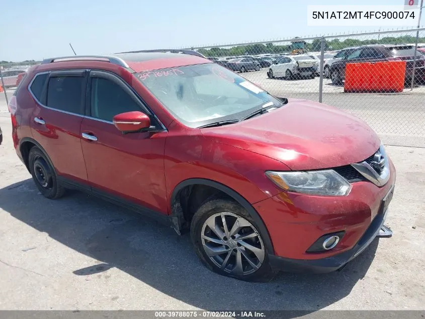 5N1AT2MT4FC900074 2015 Nissan Rogue Sl