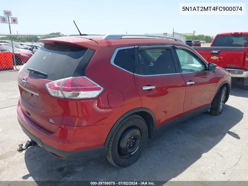 5N1AT2MT4FC900074 2015 Nissan Rogue Sl