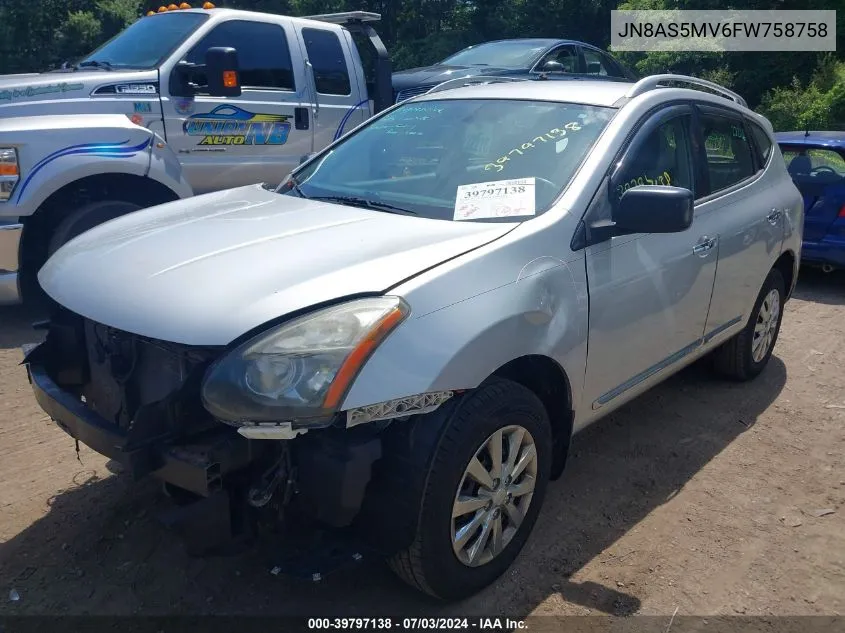 2015 Nissan Rogue Select S VIN: JN8AS5MV6FW758758 Lot: 39797138