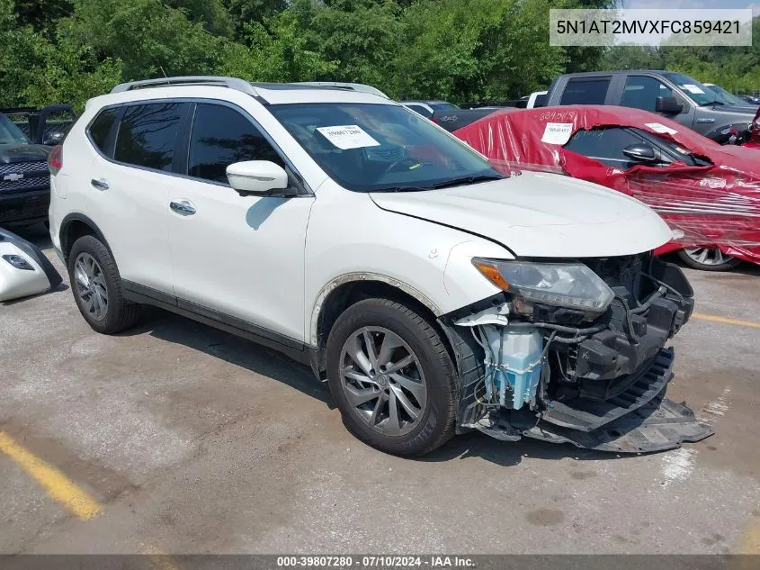 5N1AT2MVXFC859421 2015 Nissan Rogue Sl