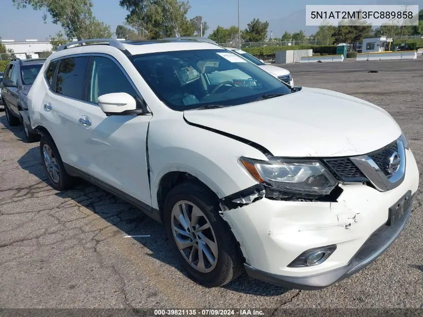 2015 Nissan Rogue Sl VIN: 5N1AT2MT3FC889858 Lot: 39821135