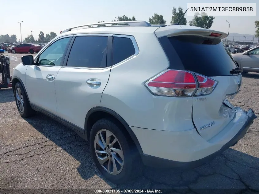 2015 Nissan Rogue Sl VIN: 5N1AT2MT3FC889858 Lot: 39821135