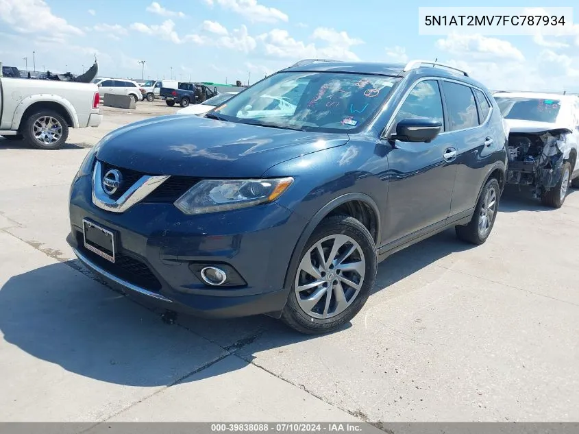 5N1AT2MV7FC787934 2015 Nissan Rogue Sl