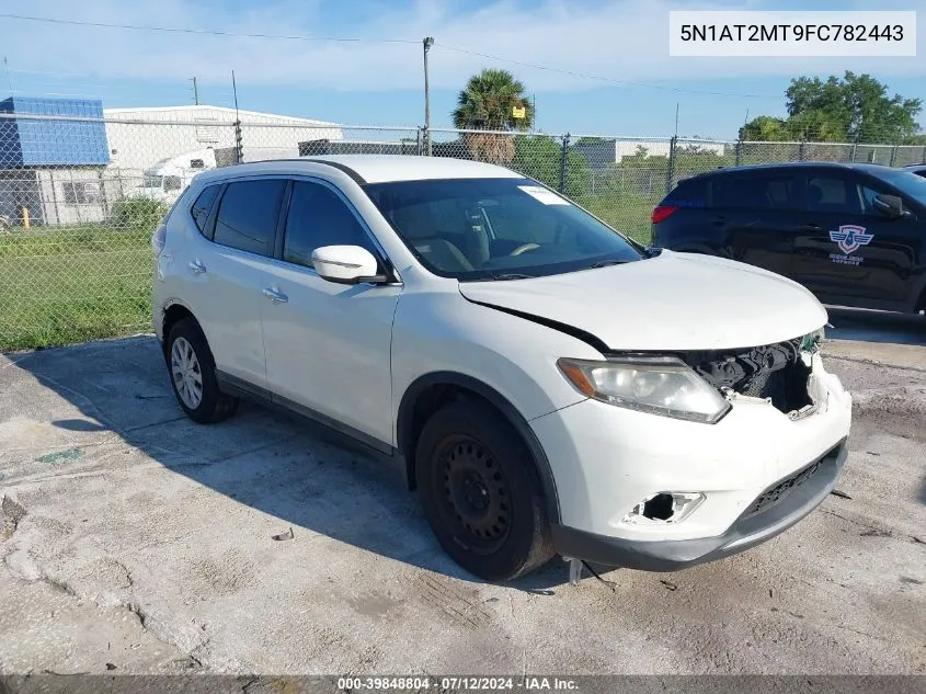 2015 Nissan Rogue S VIN: 5N1AT2MT9FC782443 Lot: 39848804