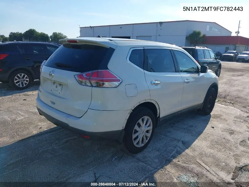 2015 Nissan Rogue S VIN: 5N1AT2MT9FC782443 Lot: 39848804