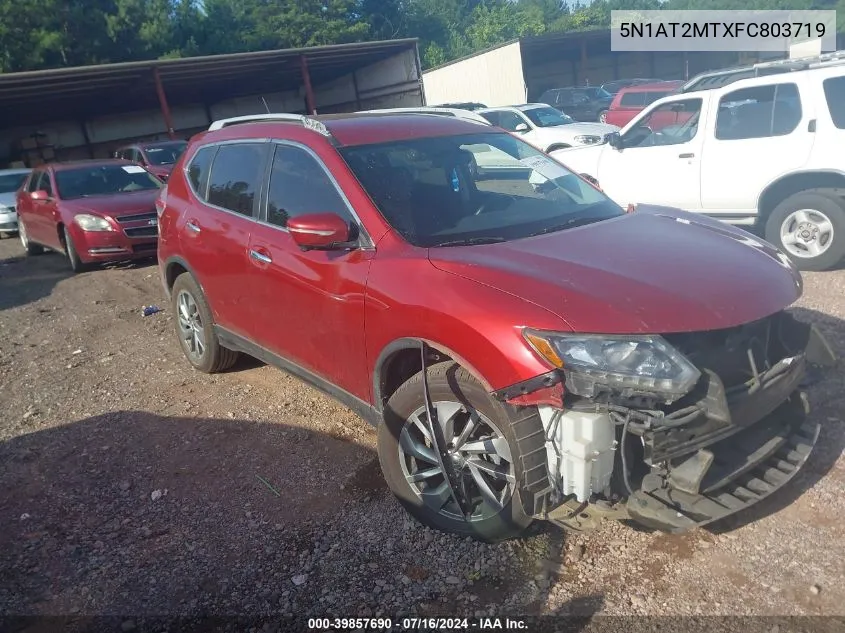 2015 Nissan Rogue Sl VIN: 5N1AT2MTXFC803719 Lot: 39857690