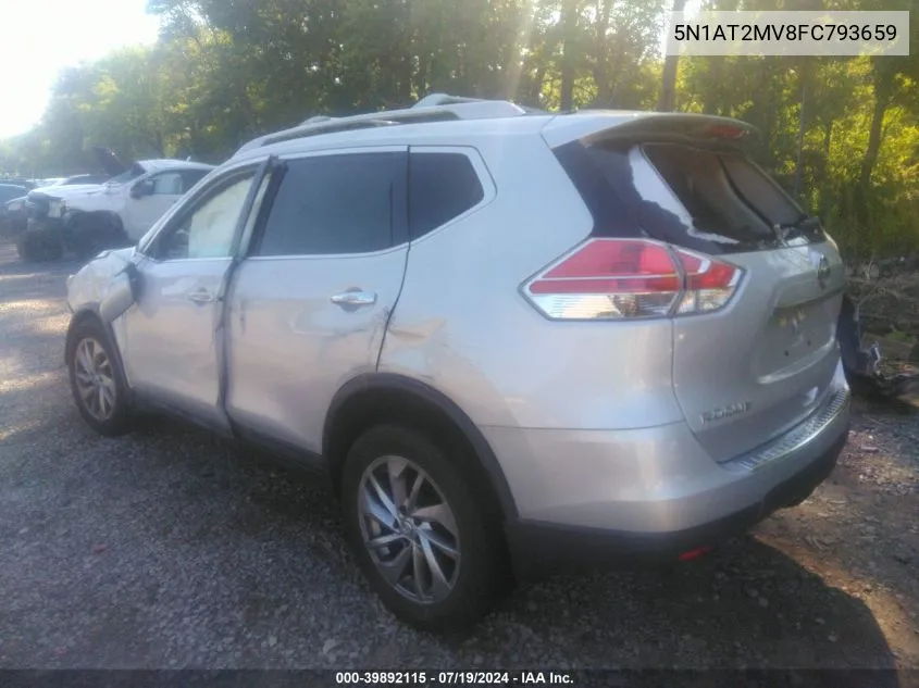 2015 Nissan Rogue Sl VIN: 5N1AT2MV8FC793659 Lot: 39892115