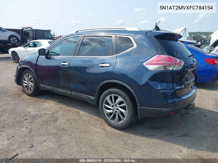 2015 Nissan Rogue Sl VIN: 5N1AT2MVXFC784154 Lot: 39929116