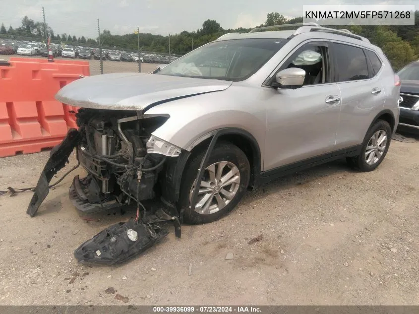 KNMAT2MV5FP571268 2015 Nissan Rogue Sv