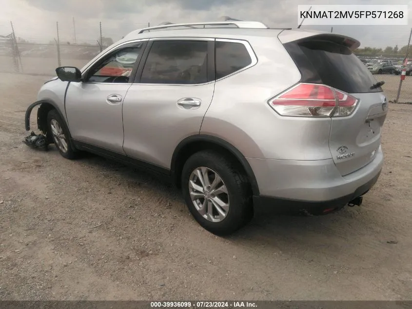 KNMAT2MV5FP571268 2015 Nissan Rogue Sv