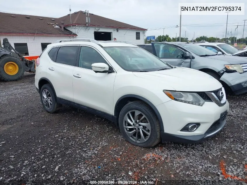 2015 Nissan Rogue Sl VIN: 5N1AT2MV2FC795374 Lot: 39958366