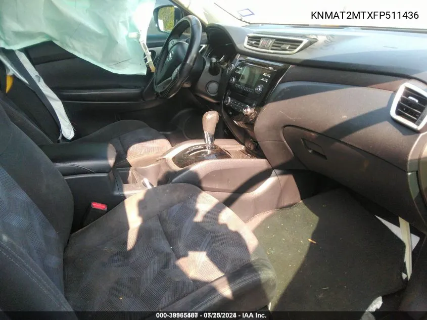 KNMAT2MTXFP511436 2015 Nissan Rogue Sv