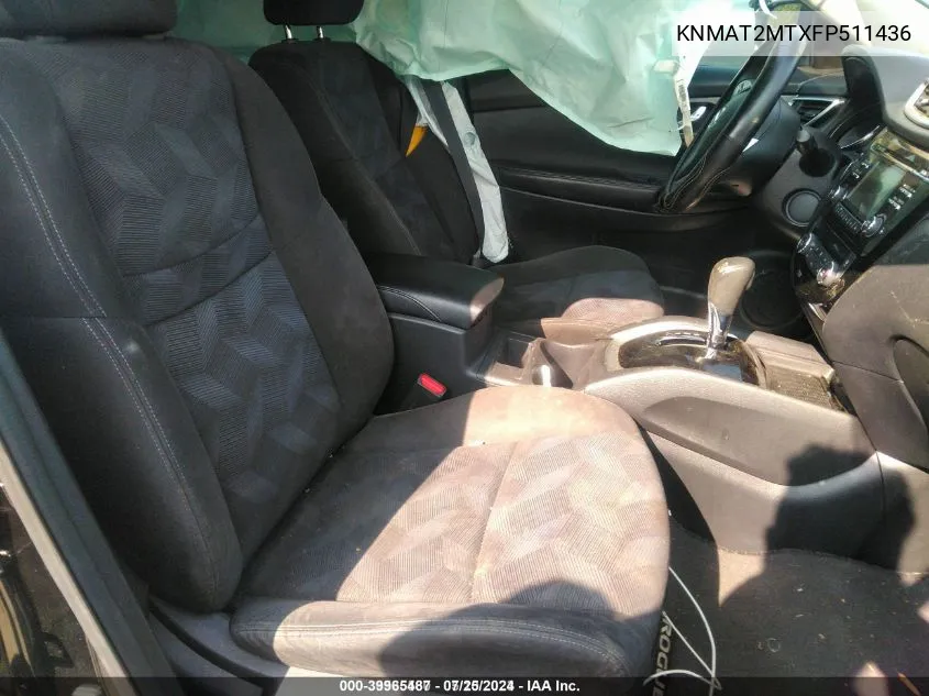 KNMAT2MTXFP511436 2015 Nissan Rogue Sv