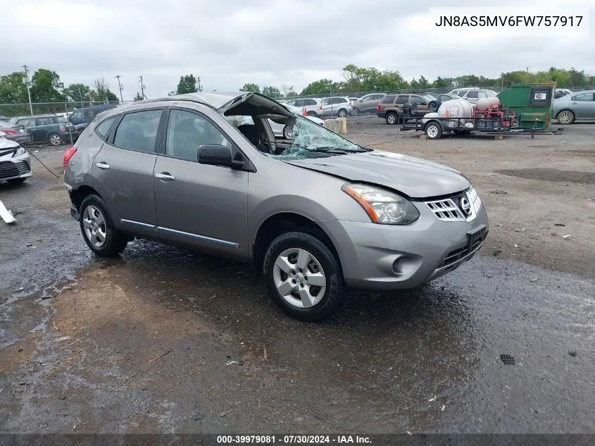 2015 Nissan Rogue Select S VIN: JN8AS5MV6FW757917 Lot: 39979081