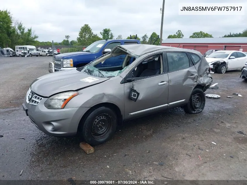 2015 Nissan Rogue Select S VIN: JN8AS5MV6FW757917 Lot: 39979081