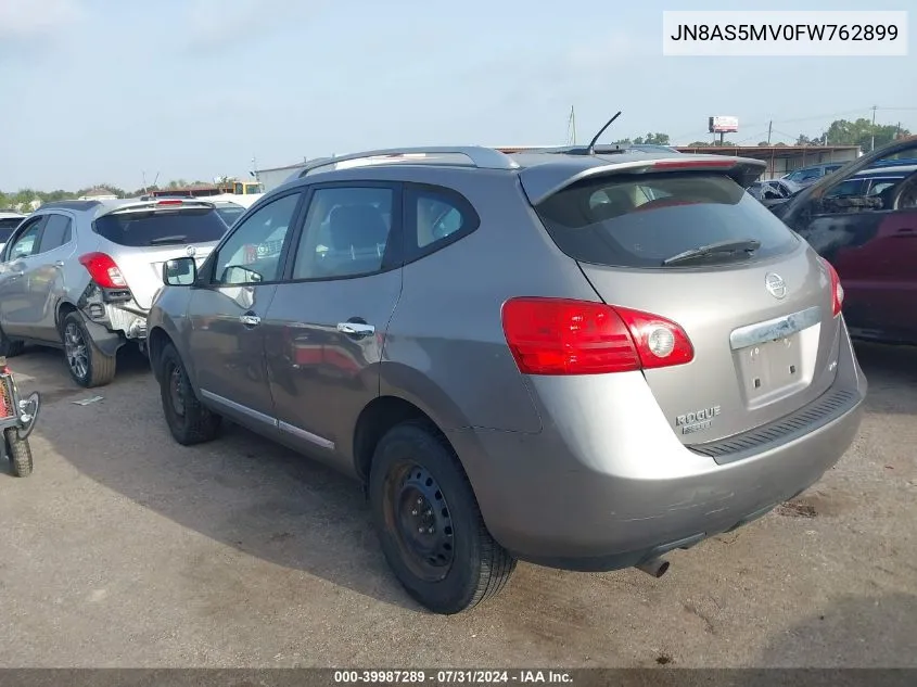 2015 Nissan Rogue Select S VIN: JN8AS5MV0FW762899 Lot: 39987289