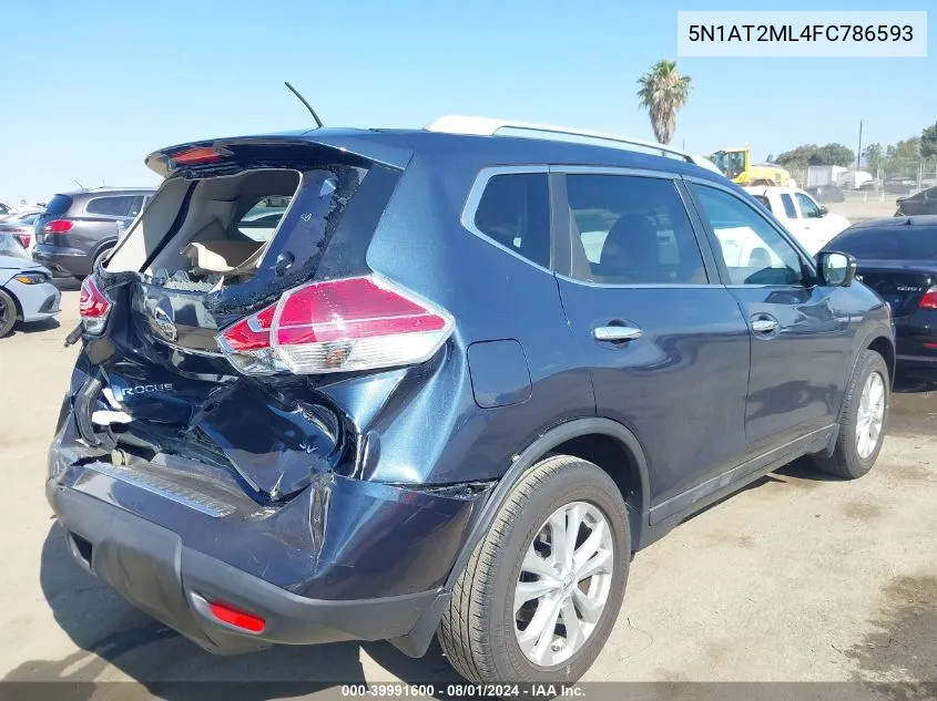 5N1AT2ML4FC786593 2015 Nissan Rogue Sv