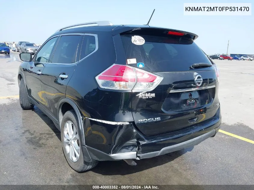 KNMAT2MT0FP531470 2015 Nissan Rogue Sv