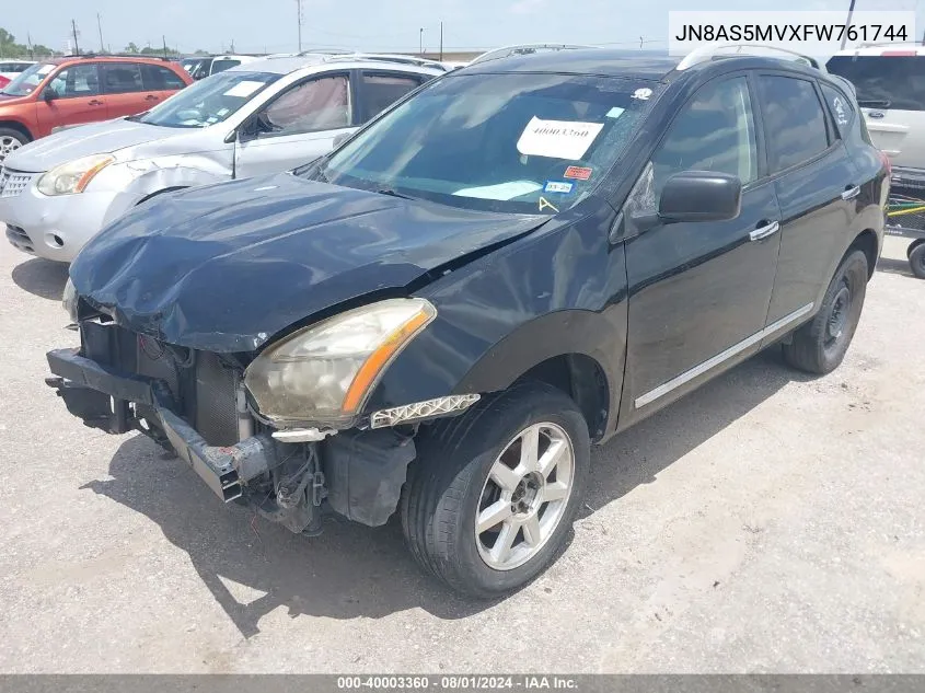 JN8AS5MVXFW761744 2015 Nissan Rogue Select S